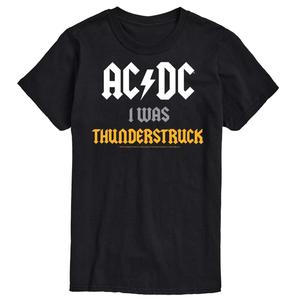 Футболка Big & Tall ACDC I Was Thunderstruck, Black Licensed Character, черный