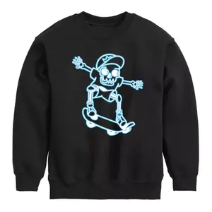 Флисовая толстовка для скейтбординга и скелетона для мальчиков 8-20 лет Licensed Character, черный