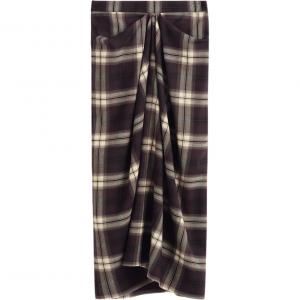 COS Повседневная длинная юбка для женщин, бордовый