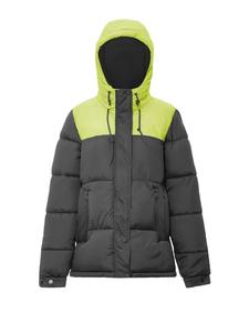 Пуховик Bococa, цвет schwarz saure limette