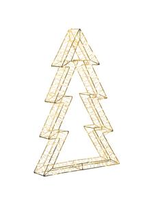 Beliani Светодиодная декорация AKERAN серебристого цвета - (Ш) 40 x (В) 60 x (Д) 8 см