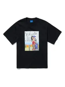 Хлопковая футболка Love Letter Awake Ny, черный