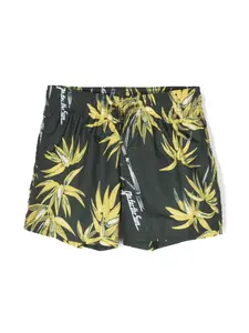 Плавки-шорты с графичным принтом Sundek, зеленый