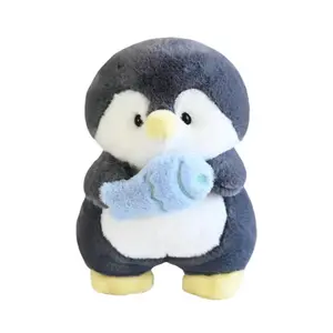 Плюшевая игрушка пингвин hugging fish, высота 30 см Abay