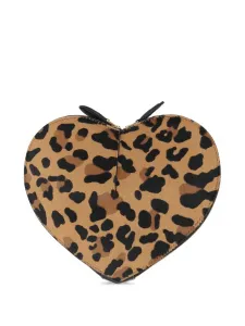 Сумка через плечо Le Coeur с леопардовым принтом Alaïa, нейтральный