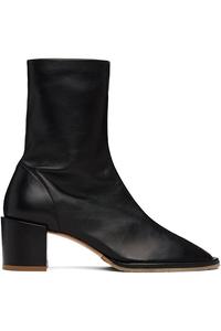 Ботинки Josiah из кожи наппа с рисунком ягненка By Far, черный