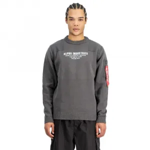 Военный свитер Alpha Industries, серый