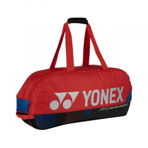 YONEX Сумка для ракеток для бадминтона, 6 шт, повседневный стиль, наплечная сумка, темно-красный, унисекс