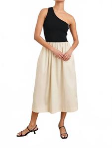 Платье Анита в черно-бежевом цвете Rails