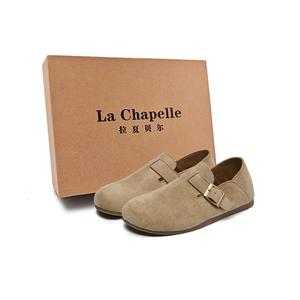 La Chapelle Винтажные полностью закрытые слипоны с круглым носком от Bucen Повседневные туфли Женские - Хаки, цвет Khaki