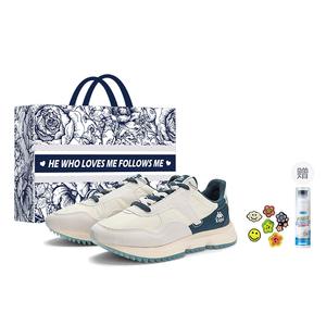 Kappa Скользоустойчивые износостойкие низкие повседневные туфли Unisex серо-голубые