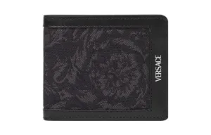 VERSACE Barocco Polyamide Wallet Men's Black