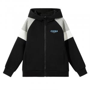 Детский худи WARRIOR, черный/h синий letter k