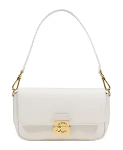 Сумка среднего размера с замком C-Me Coccinelle, бежевый