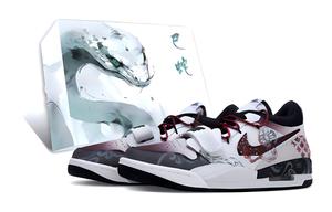 Jordan Наследственные 312 амортизация, износостойкие низкие классические баскетбольные кроссовки men's black red