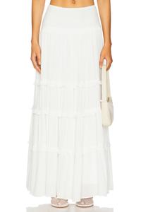 Длинная юбка Harlow More To Come, white