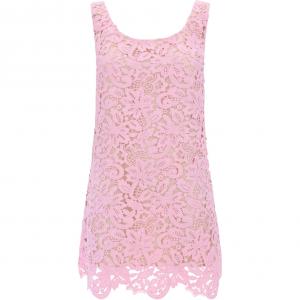 Self Portrait Футболка с цветочным кружевом Self-portrait, розовая