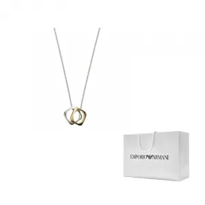 Стальной кулон на цепочке унисекс EMPORIO ARMANI