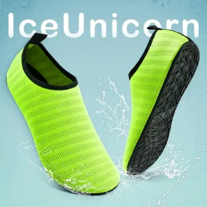 Водные обувь IceUnicorn для мужчин и женщин, пляжные, для плавания, акваноски, для бассейна, быстросохнущие, для йоги, светло-зеленый