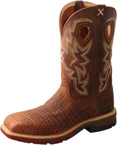Ботинки Twisted X для мужчин, размер 12, западного типа, Tan & Tan