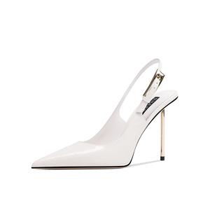 Женские туфли на тонком каблуке и высоком каблуке Shesrim, White (8.5Cm)