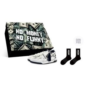 MLB Кроссовки для скейтбординга Chunky Liner с низким верхом, износостойкие, унисекс, белые, черные