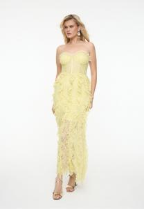 Платье BEAUUT FRILL, Lime/Yellow