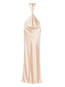 Платье макси из атласа Retrofete, нейтральный