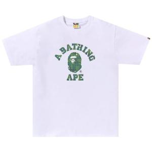 Футболка BAPE Bitmap College Tee, White