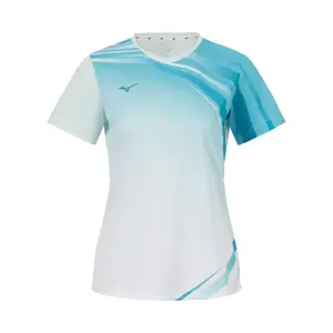 Футболка для бега женская Mizuno, зеленый