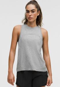 Топ lululemon Swiftly Relaxed Tank, Slate White/Grey