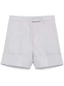Шорты в тонкую полоску THOM BROWNE, серый