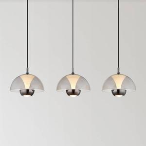 Светодиодный подвесной светильник Globo Lighting Arus, акриловое стекло / железо - количество языков пламени: 3