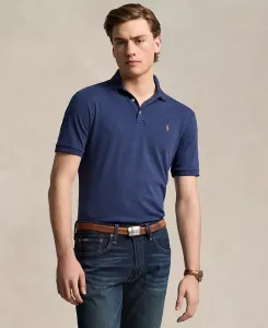 Мужская классическая поло из мягкого хлопка Polo Ralph Lauren, синий