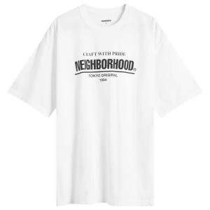 Футболка с классическим логотипом SS-1 Neighborhood, белый