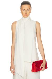 Топ Noam Poplin Eaves, Chalk