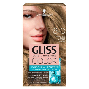 Schwarzkopf Gliss Color 8-0 Naturalny Blond краска для волос, 1 шт.