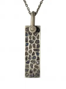 Серебряное колье Plate Parts Of Four