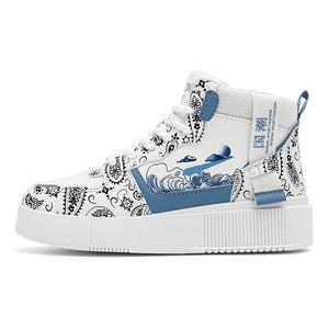 Кроссовки для скейтбординга High top с амортизацией, отскоком и устойчивостью к истиранию PROTECTCAMEL, белый синий