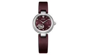 CITIZEN Часы Mechanical Movement Leather Watch Bands Japanese / Korean Watch Women's Watch Purple Watch Dial, Burgundy
