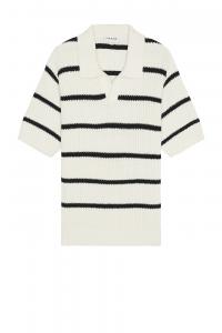 Полосатый свитер-поло Frame, black stripe