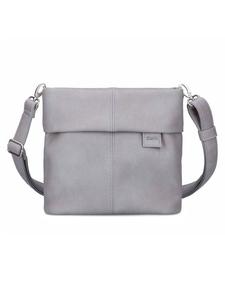 Сумка через плечо Mademoiselle.M 25 см из серого холста Zwei