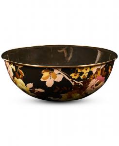 Большая повседневная миска Wild Rose Brown, 192 унции MacKenzie-Childs, цвет mocha