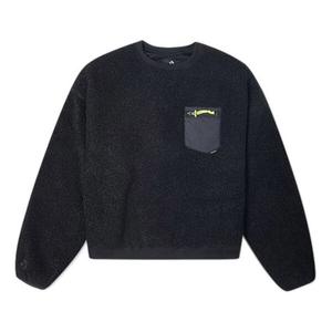 Свитер loose short sweater 'black' Converse, черный