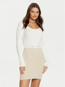 Трикотажное платье облегающего кроя Guess, экрю