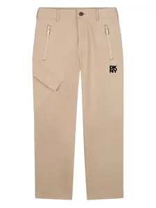 Брюки карго с карманами на молнии Dkny Kids, нейтральный