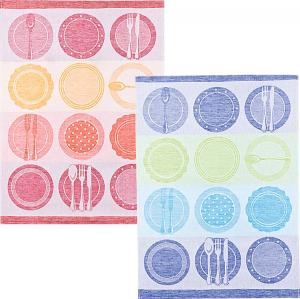 Кухонное полотенце Kracht 2er-Pack, синий - текстиль - 50 x 1 x 70 см