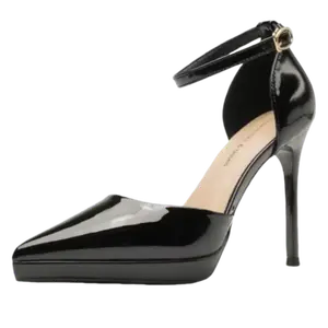 PARK DANCE Женские туфли на высоком каблуке черные 10 см, цвет Black 1 0cm