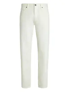 Джинсы из смесового льна Zegna, белый