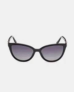 Женские солнцезащитные очки «кошачий глаз» с поляризованными линзами Guess, черный